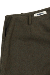Mini Wool Skirt [Khaki]