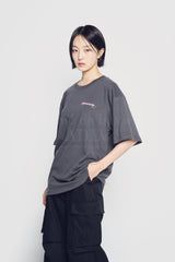 24FW ハンドスケッチベア半袖Tシャツ チャコール