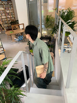 No.1248 S check over half SHIRT (3color)