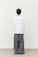 Taper Pintuck Banding Trousers (2color)