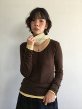 コール スリム ヘンリーネック ニット(5color)