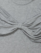 リボンTシャツ(GREY)