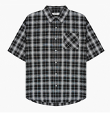 Thin Check Dark & Light Short-Sleeve Shirt