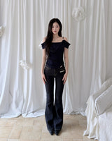 Eve Summer Draping Off-Shoulder Blouse