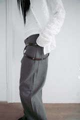 eyelet long belt(2colors)