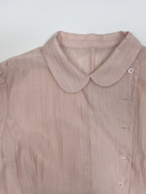 ハーバー アンバランス ショート スリーブ ブラウス