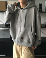 DP ワークパッチクロップフーデッドジップアップ (2C)