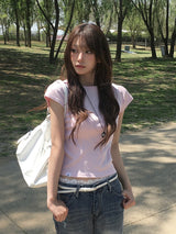 Tego Vintage Washing Denim Bootcut Pants