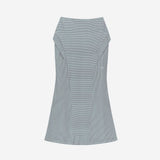 Side Panel Mermaid Maxi Skirt / Blue Grey