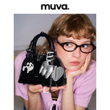muva. Mini Document‑Style Handbag for Women, Elegant Premium‑Feel Convertible Cross‑body Work Tote, New Arrival Aug 15