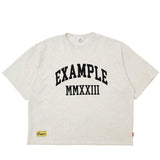 EXAMPLE アーチロゴスラブビッグシルエット半袖Tシャツ