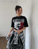 Everyday See-through Overfit Check Shirt