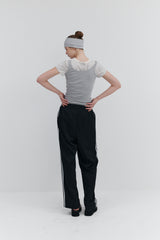 【MADE】 Stripe Cropped T-Shirts_Ivory