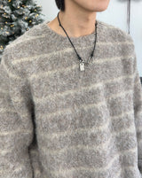 エルロッドボーダーブラシニット