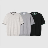 トーナル トリム ニット トップ