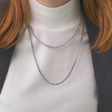 a men's layered necklace_CLEF CLEAN TONE NEC