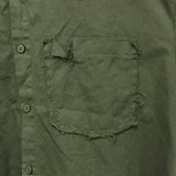grunge plain shirt_khaki