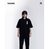 TAGGED - ファンダメンタルオーバーサイズブラックTシャツ