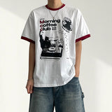 ティンケカラーリンガーショートスリーブTシャツ(4 colors)