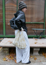 Jeanne Leather Shoulder Bag_Crack Beige