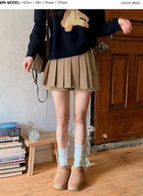 FN Layered Wrap Pleated Skirt Pants (3color)