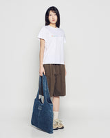 26SS ラベルポイントデニムショルダーバッグ