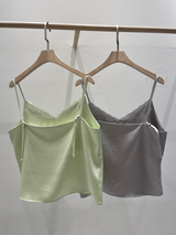 satin lace top