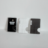 shirring card holder - black
