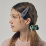 BOUCLE SIDE HAIR PIN (GRAY)