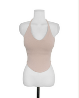 du deep cozy halter sleeveless top