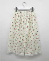 Petit Rose Lace Midi Skirt (2color)