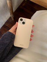 yeowhi ワンカラーアイフォンケース (ソフトイエロー)