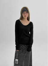 [MADE] Momenly Two Way See-Through Knit