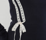 Offshoulder Lace Two-way T-shirt