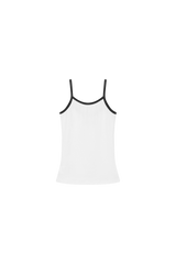 HORIZON RING SLEEVELESS [WHITE / BLACK]