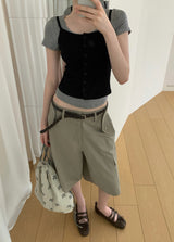 [ORIGINAL] Bonnet Button Sleeveless