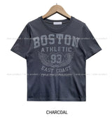 93 プリンティドスリム半袖Tシャツ