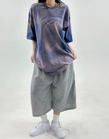 GRADATION WOVEN COLORBLOCK OVERFIT SHORT SLEEVE🖤🤎💙🩷 - 4 COLORS