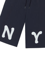 NY アップリケカプリパンツ NAVY