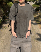 土ロウピグメントショートスリーブTシャツ