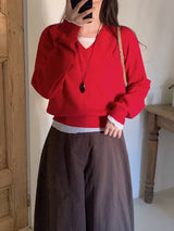 FM Daily Basic V-neck Knit (10color)