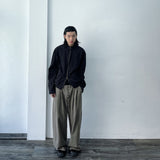 Dark Plaid Two-Way Zip Shirt