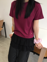 ダレクロップ起毛半袖Tシャツ（6c）