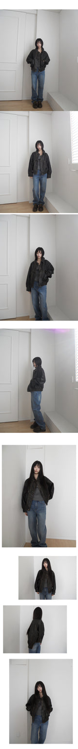 vintage leather jumper