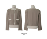[SHOPPERMADE] Mood No Collar Round Jacket (2color)