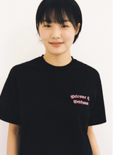 ウェルカムロゴTシャツ - ブラック