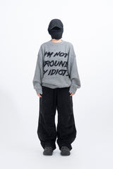 I'm Not Hairy Lettering Knit