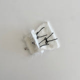 [MADE] Étang Ribbon Fluffy Pouch | White