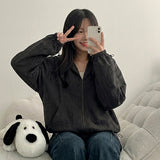 Rudy Mini Check High Neck String Hooded Jumper