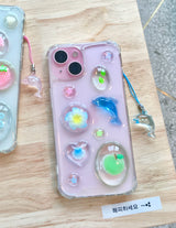 [MADE] Blooming Dolphin resin case
